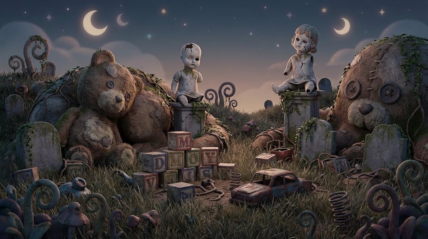 Insel der kaputten Spielzeuge